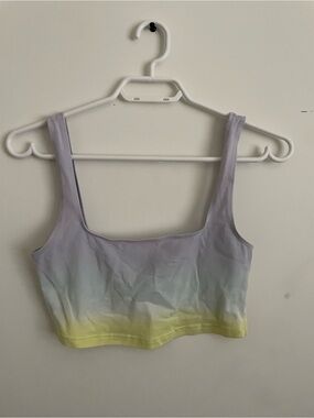 212 TNA Pastel Ombre Crop Tank - Lavender, Pale Blue & Yellow